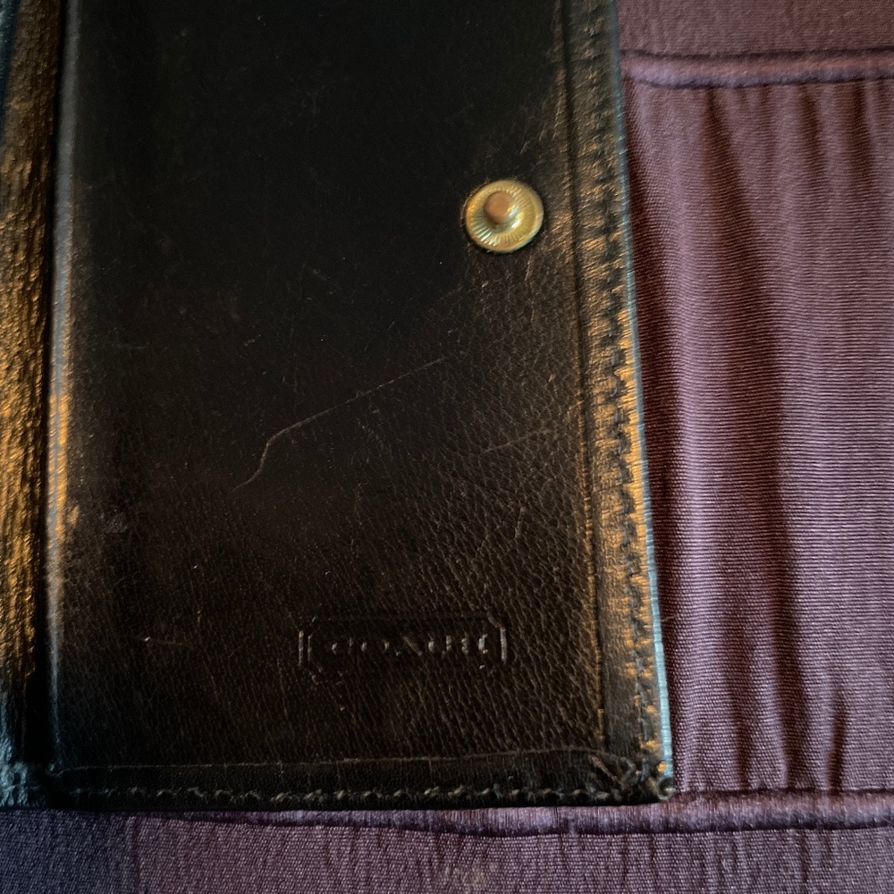 Coach trifold key case